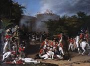 Robert Home The Death of Colonel Moorhouse at the Storming of the Pettah Gate of Bangalore oil on canvas